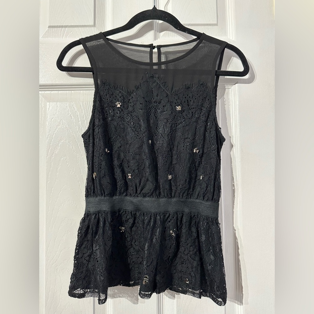 Meadow Rue Midnight Black Top (XS)